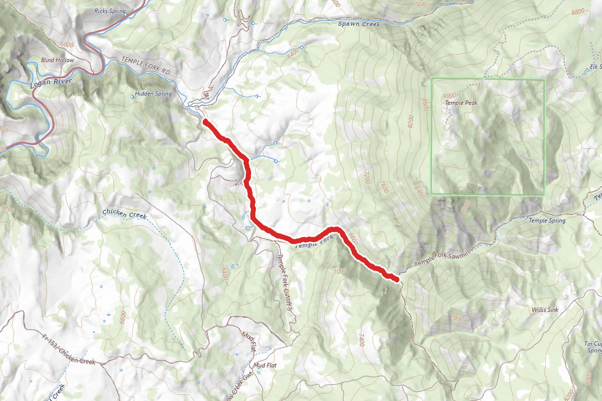 Temple Fork Sawmill Trail