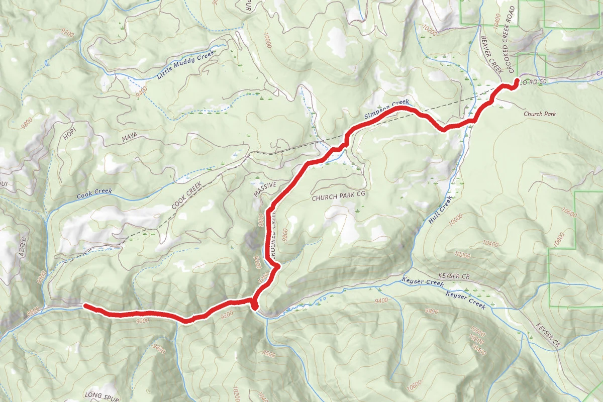 Crooked Creek/Keyser Creek Road