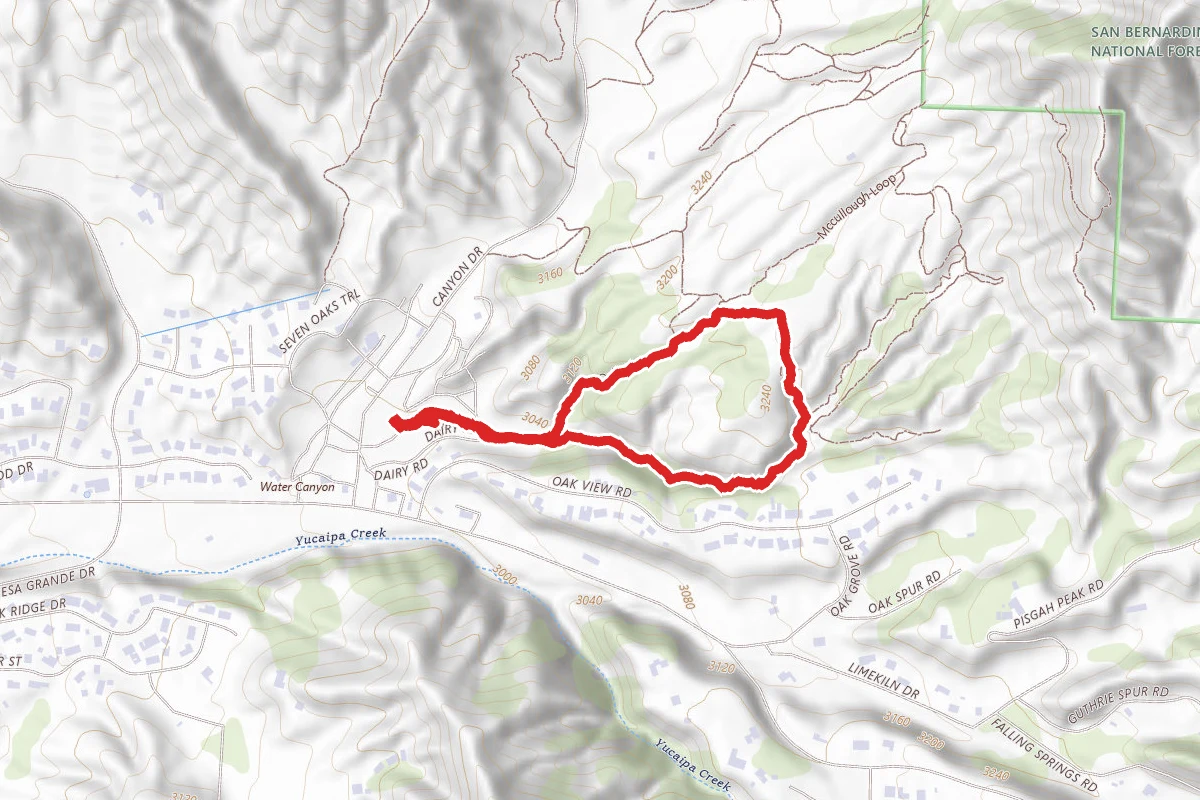 Oak Tree to McCullough Loop