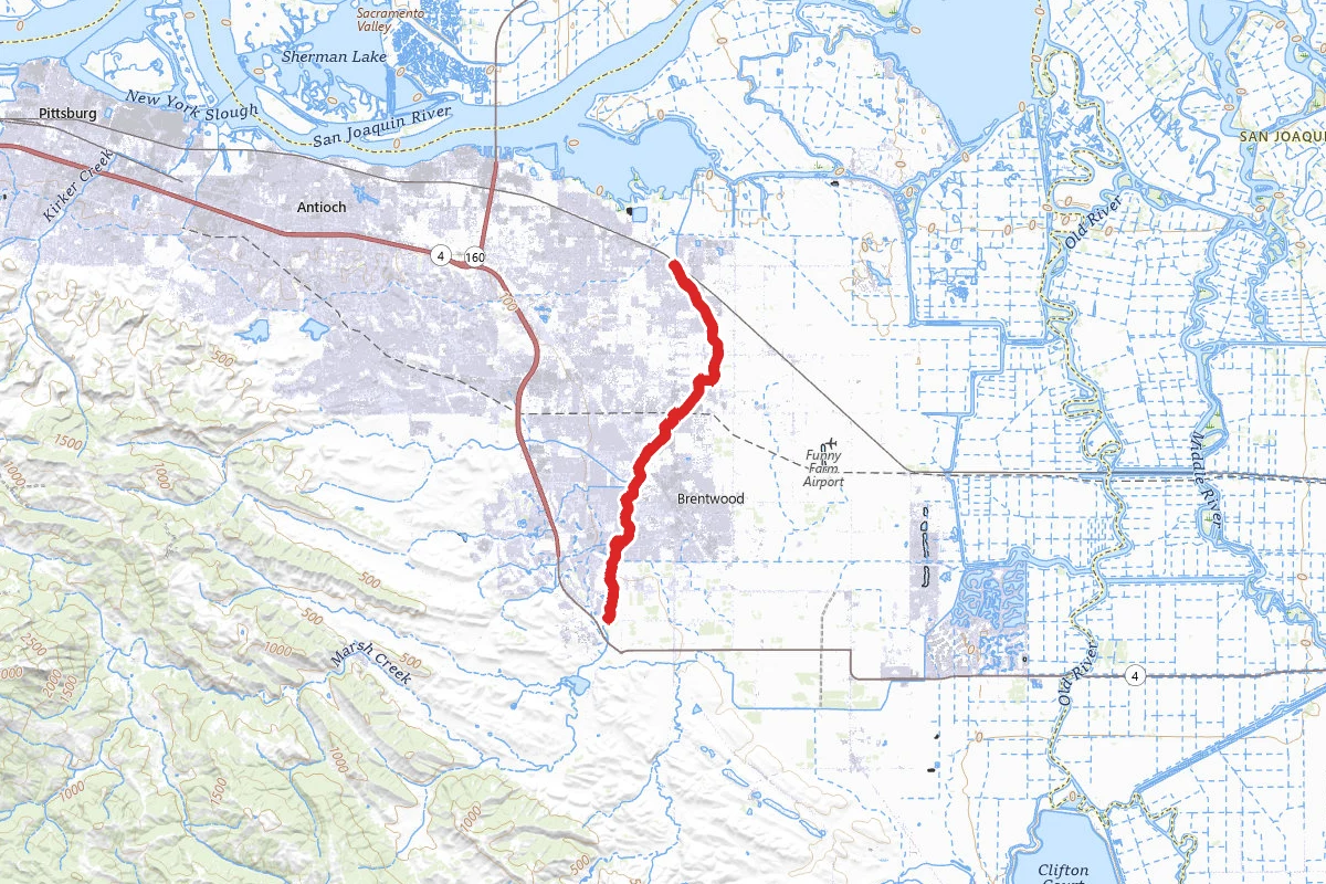 Marsh Creek Trail via Concord Avenue