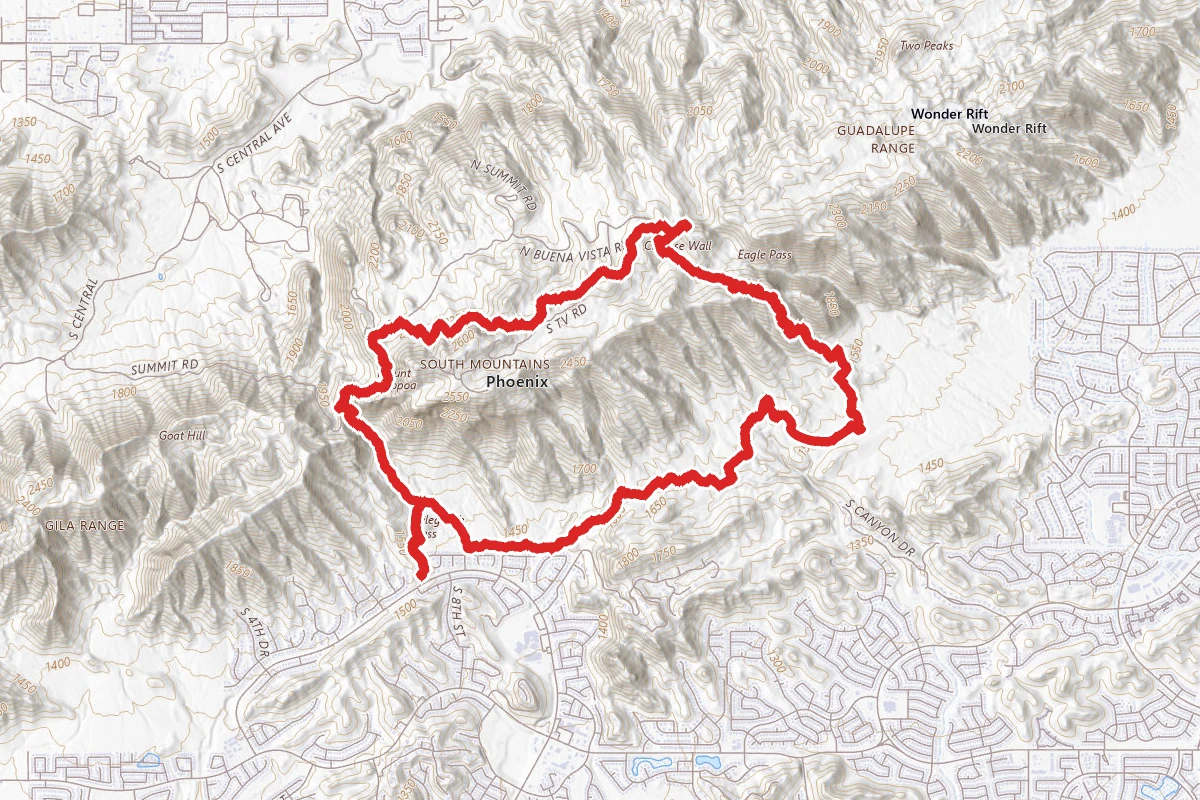 Telegraph, National, Corona and Desert Classic Loop