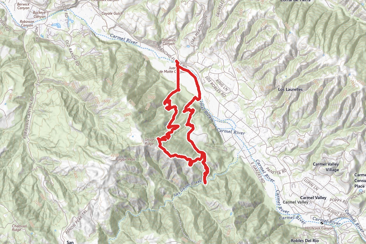 Garzas Canyon Loop