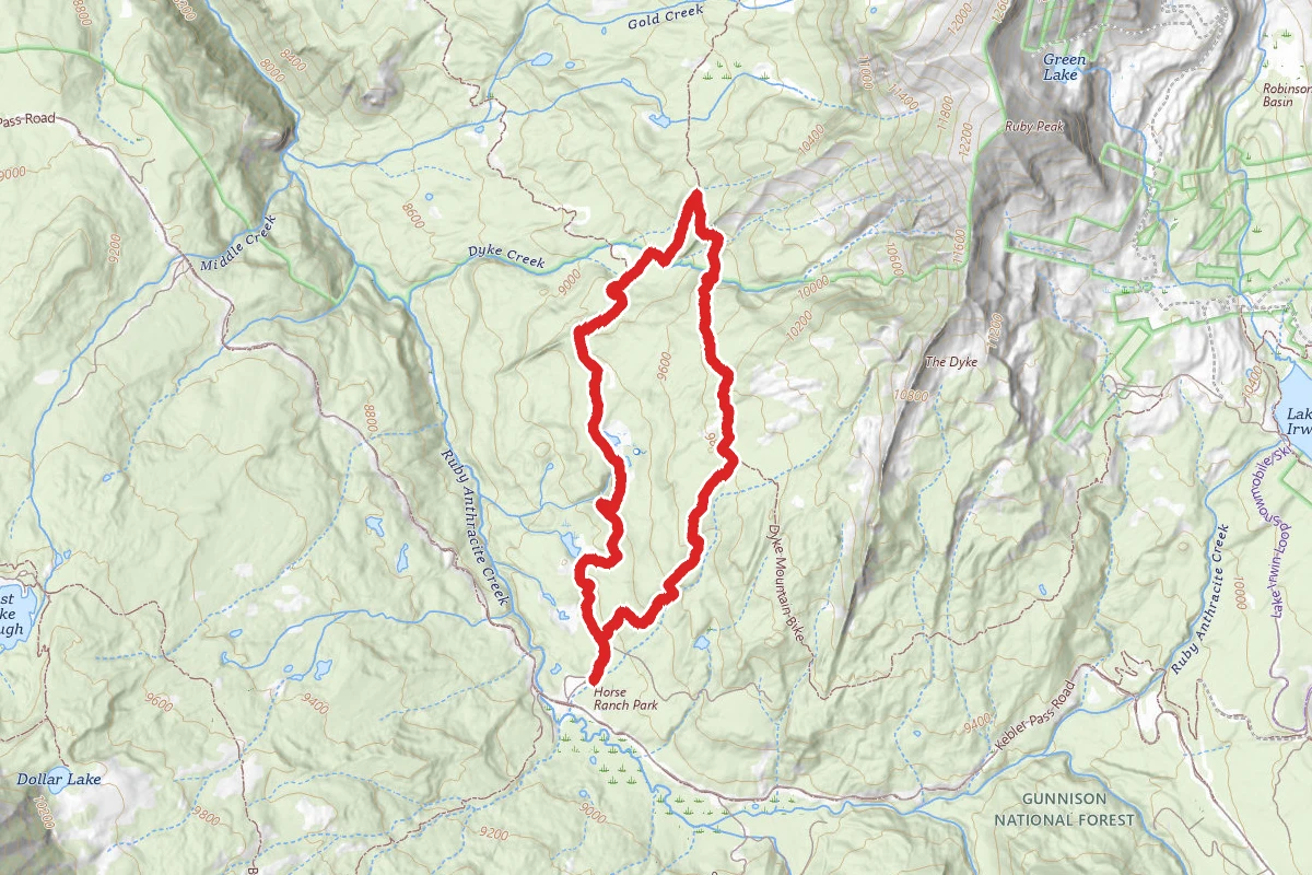 Dark Canyon, Irwin and Dyke Trail Loop