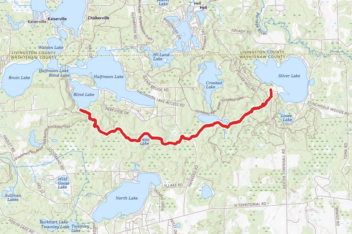 Silver Lake to Blind Lake