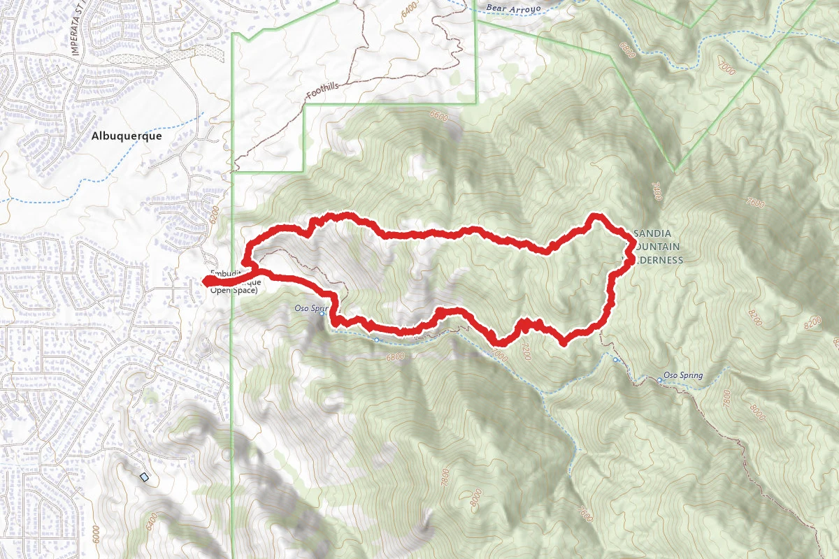 Oso Ridge and Embudito Trail Loop