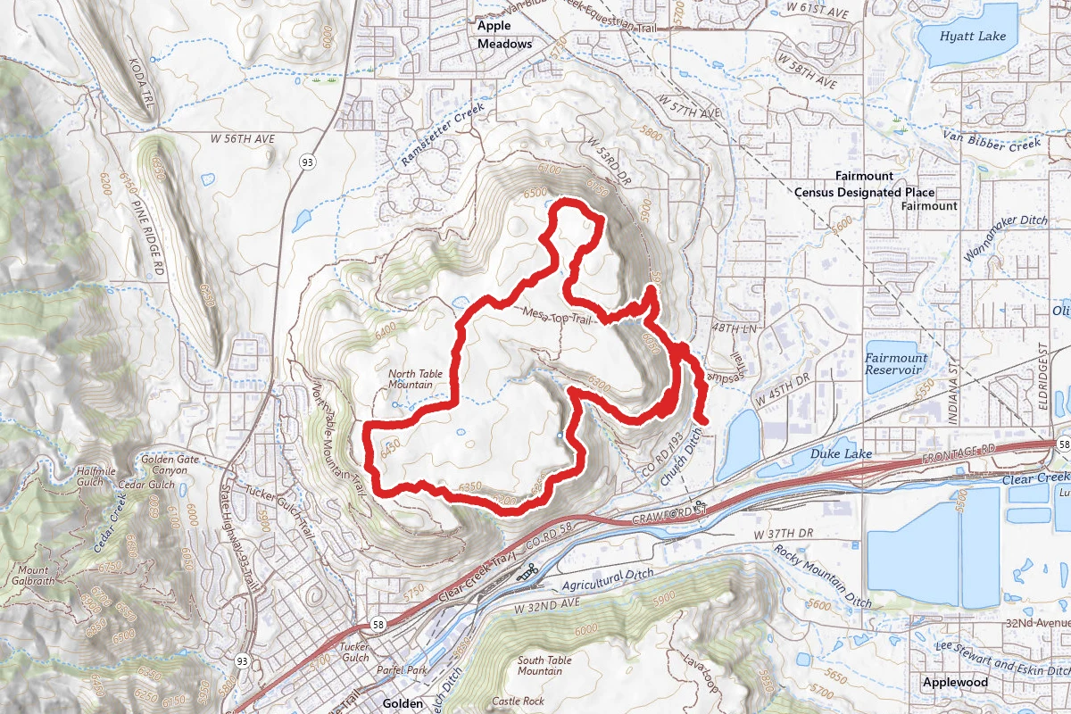 North Table Mountain and Rim Rock Loop