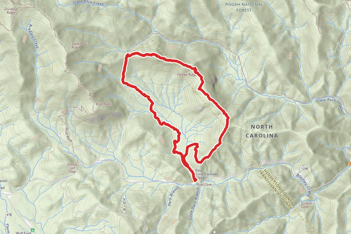 Pilot Cove and Slate Rock Loop