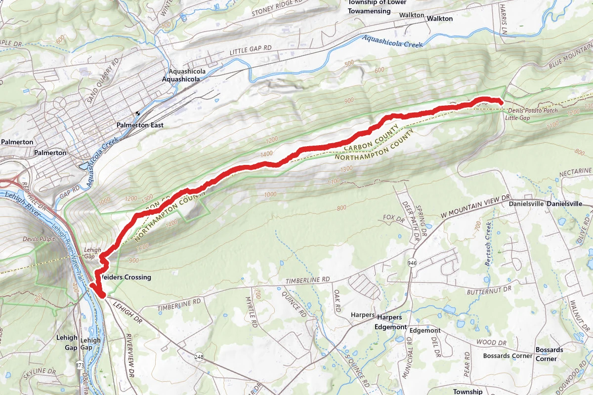 Blue Mountain Ski Area via Appalachian Trail