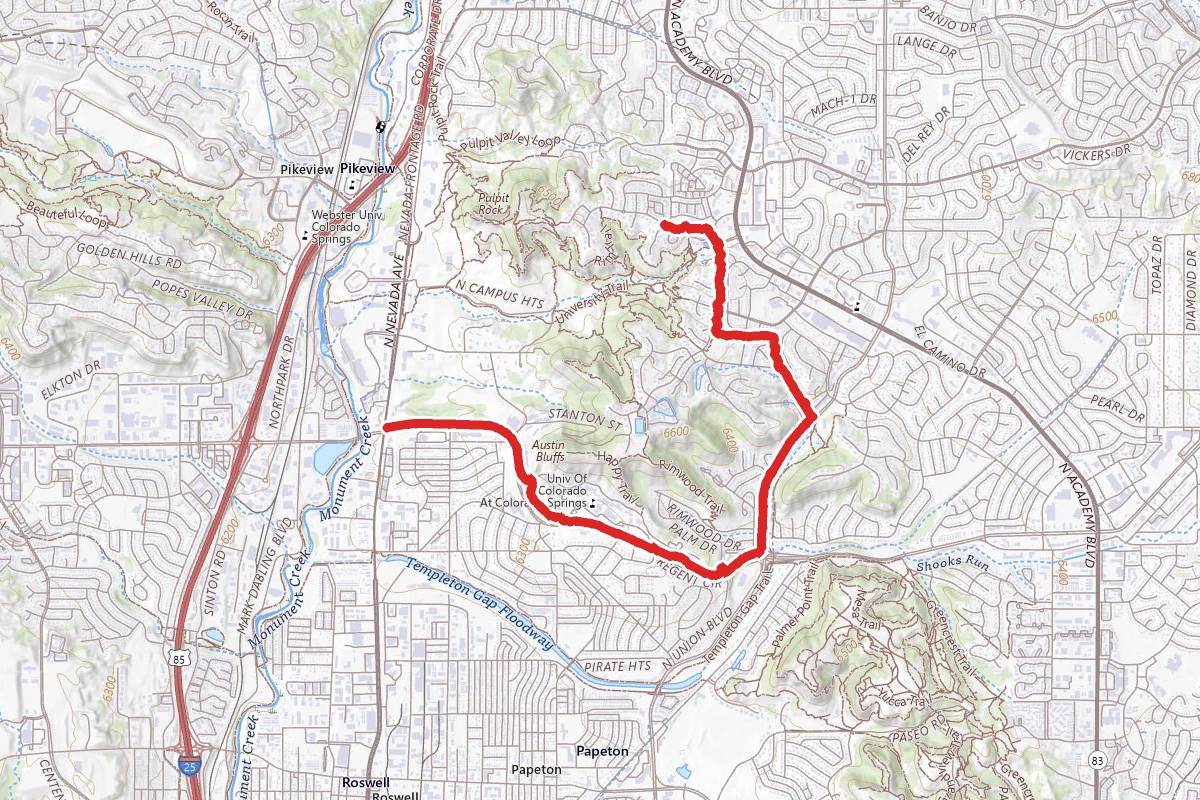 Austin Bluffs Trail