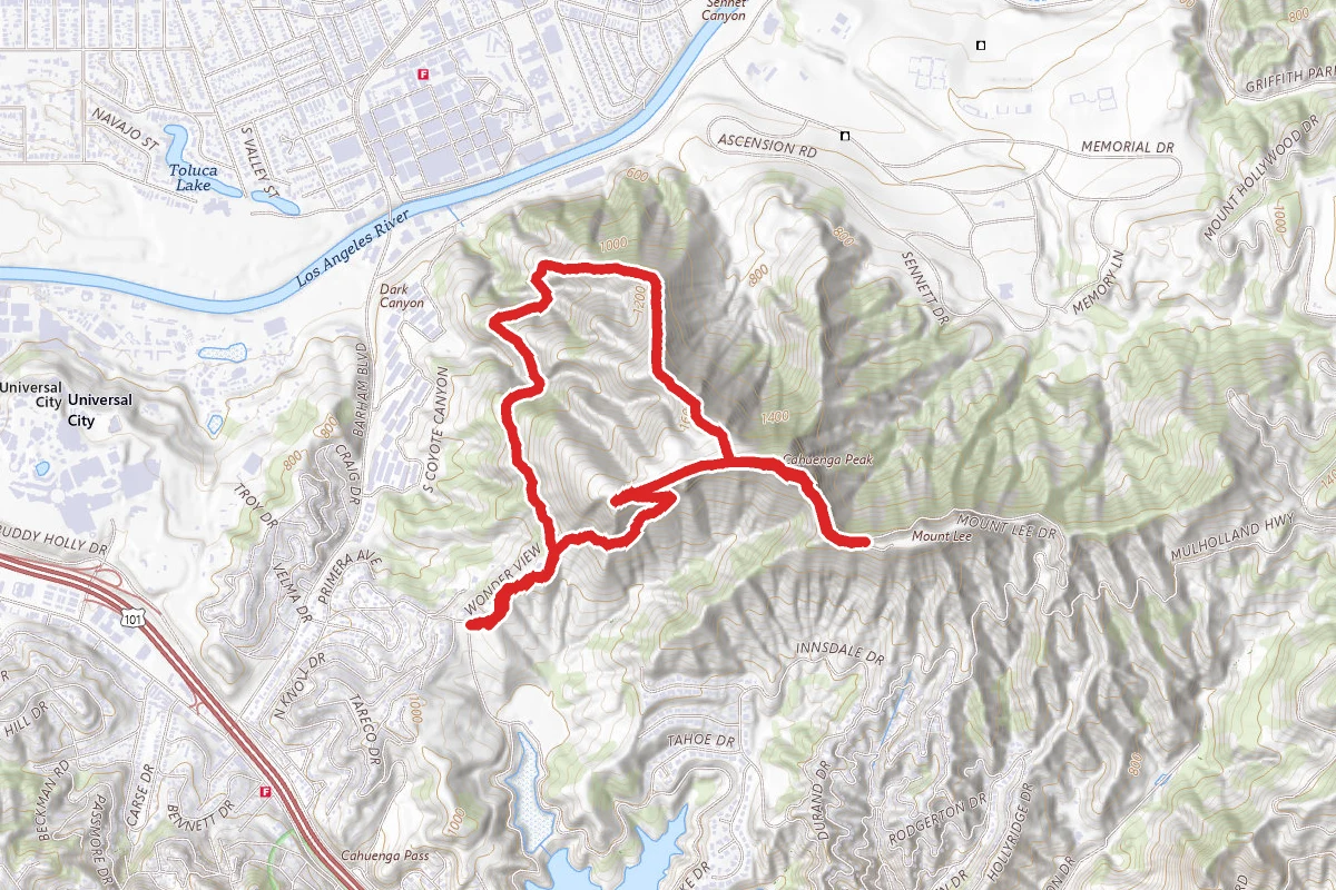 Wisdom Tree, Cahuenga Peak and Mount Lee Summit Loop