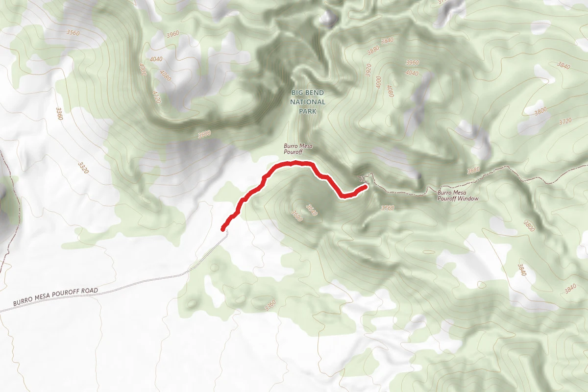 Lower Burro Mesa Pouroff Trail