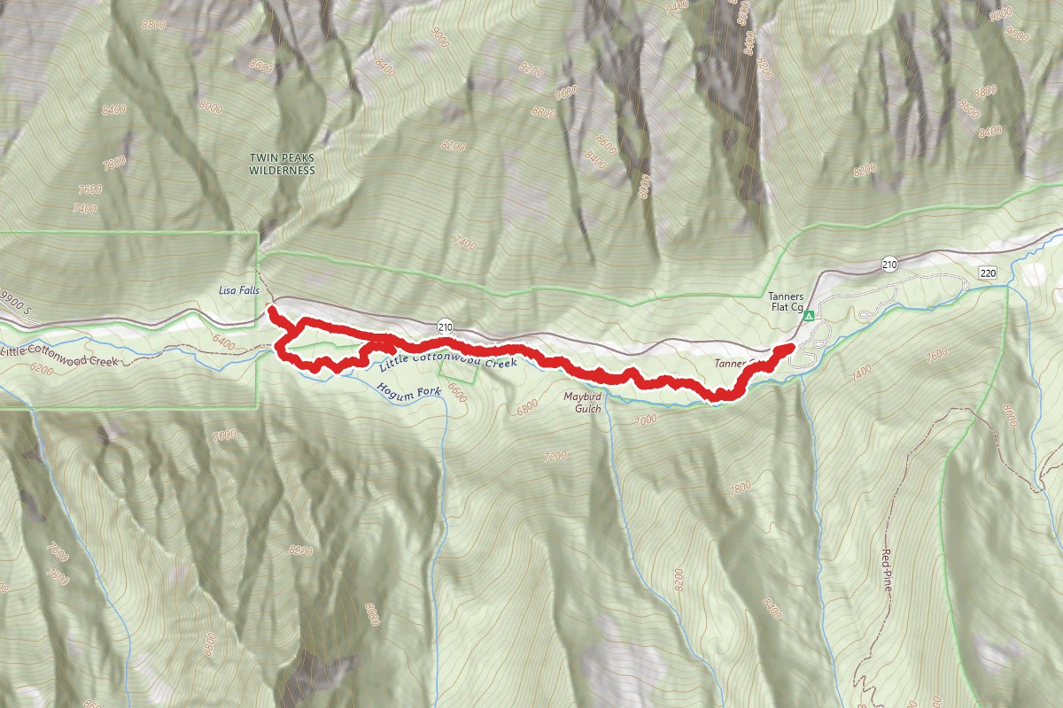 Little Cottonwood Creek Trail to Tanner Flat