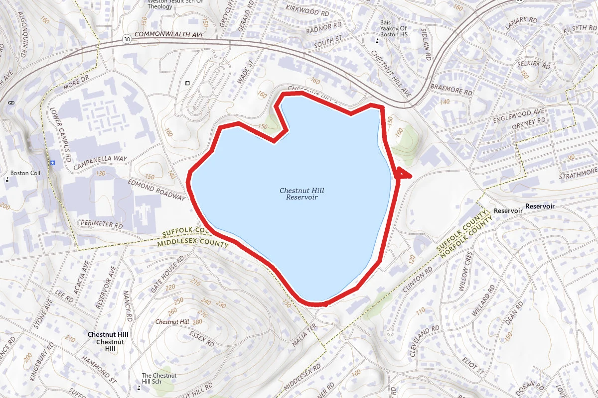 Chestnut Hill Reservoir Trail