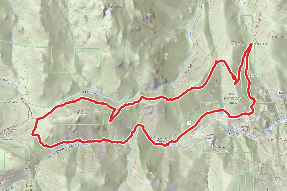 Mount Buckhorn Trail to Seven Bridges Trail Loop
