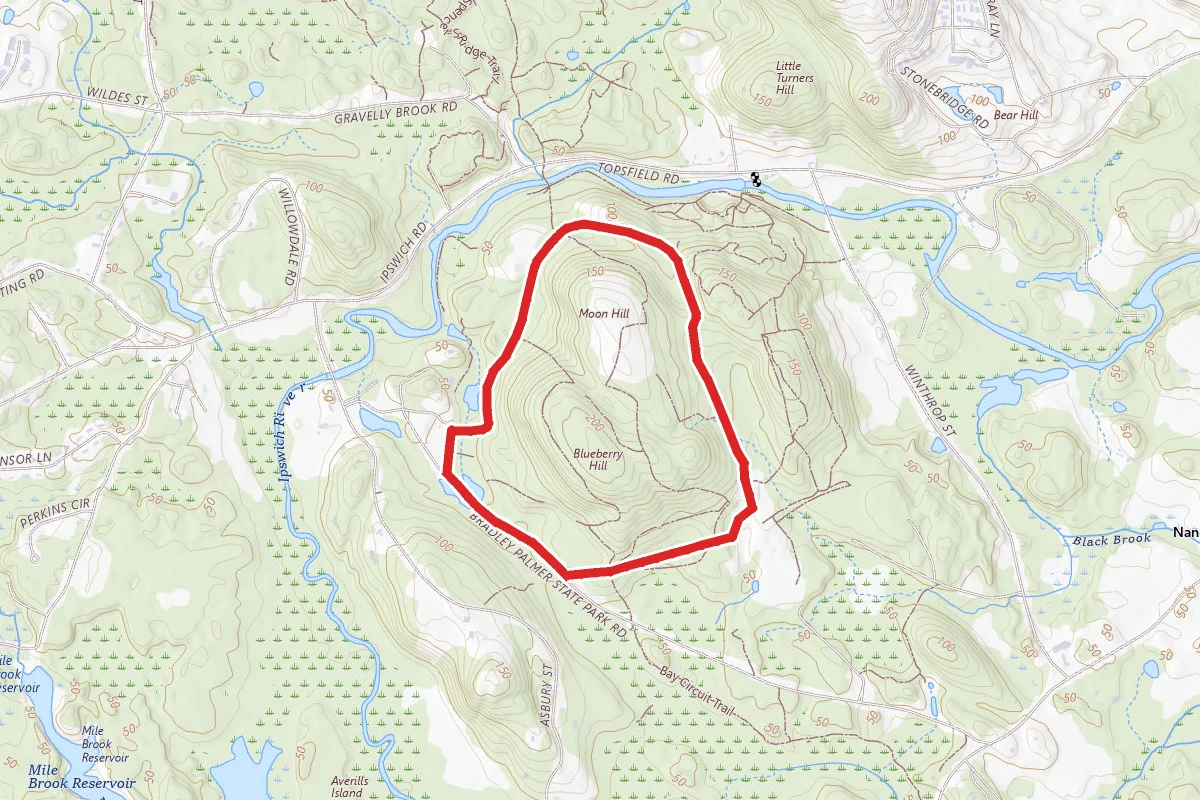 Moon Hill Loop via Bay Circuit Trail