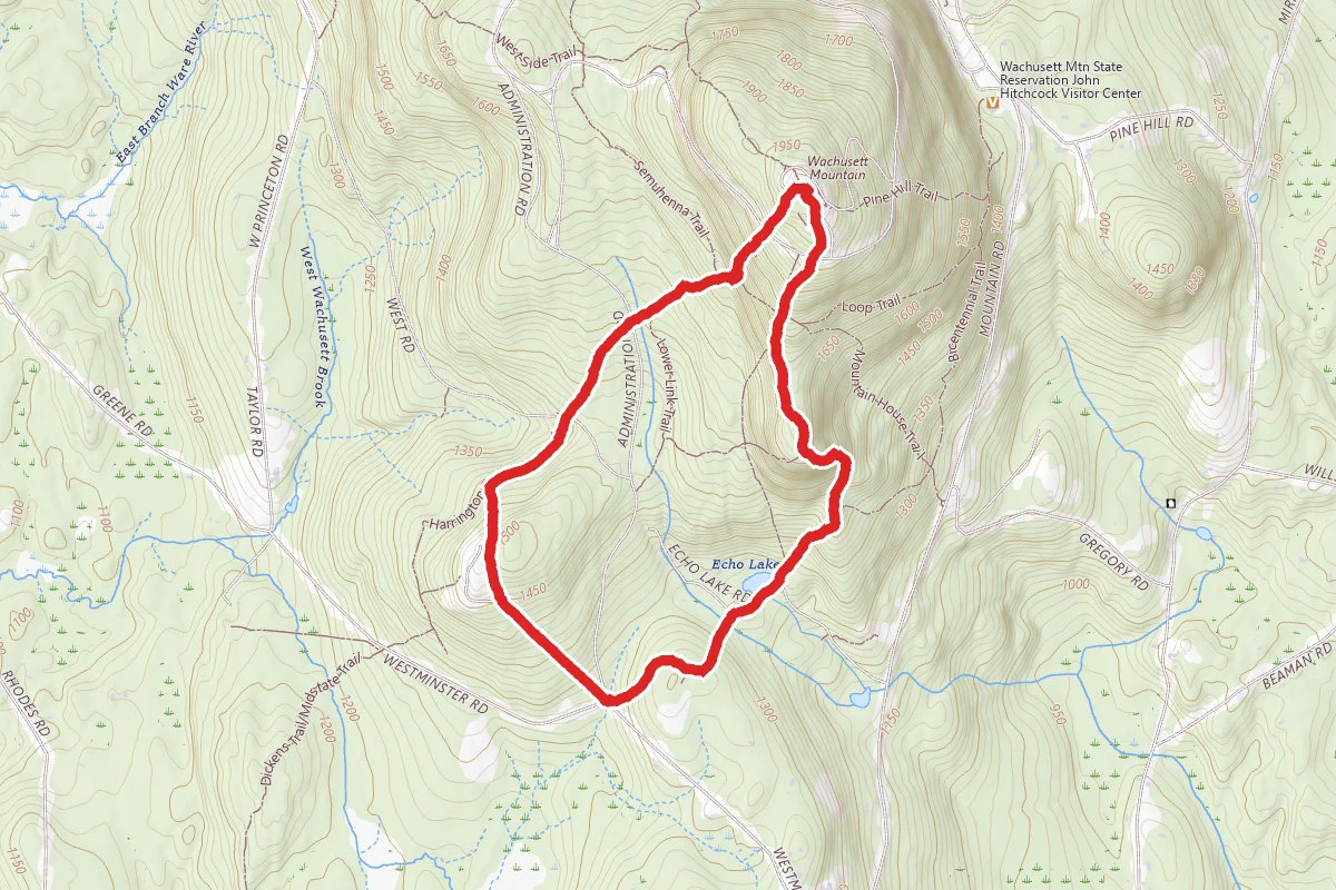 Harrington, Mountain House, Jack Frost, and High Meadow Trail Loop