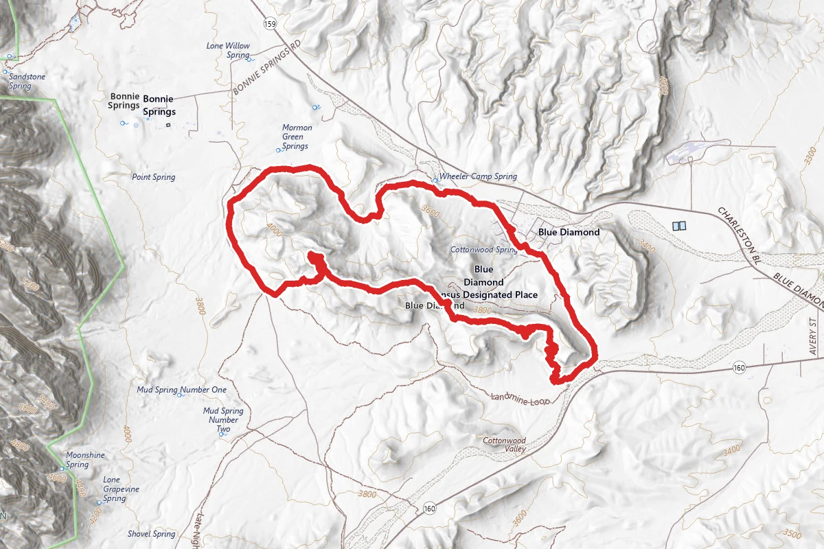 Blue Diamond Loop- Western Portal and Landmine Loop