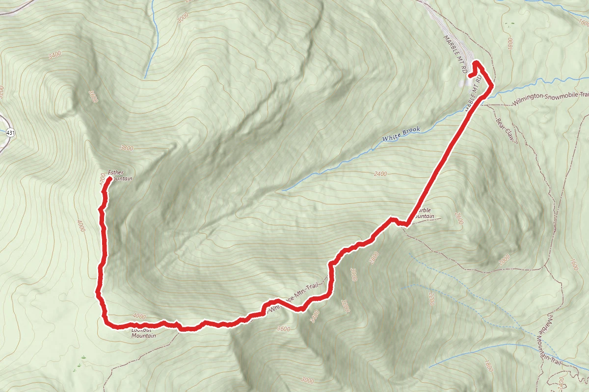 Esther Mountain via Marble Mountain Rd