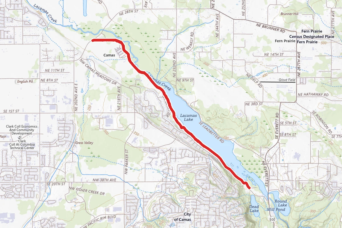 Lacamas Heritage Trail via Camas Heritage Park