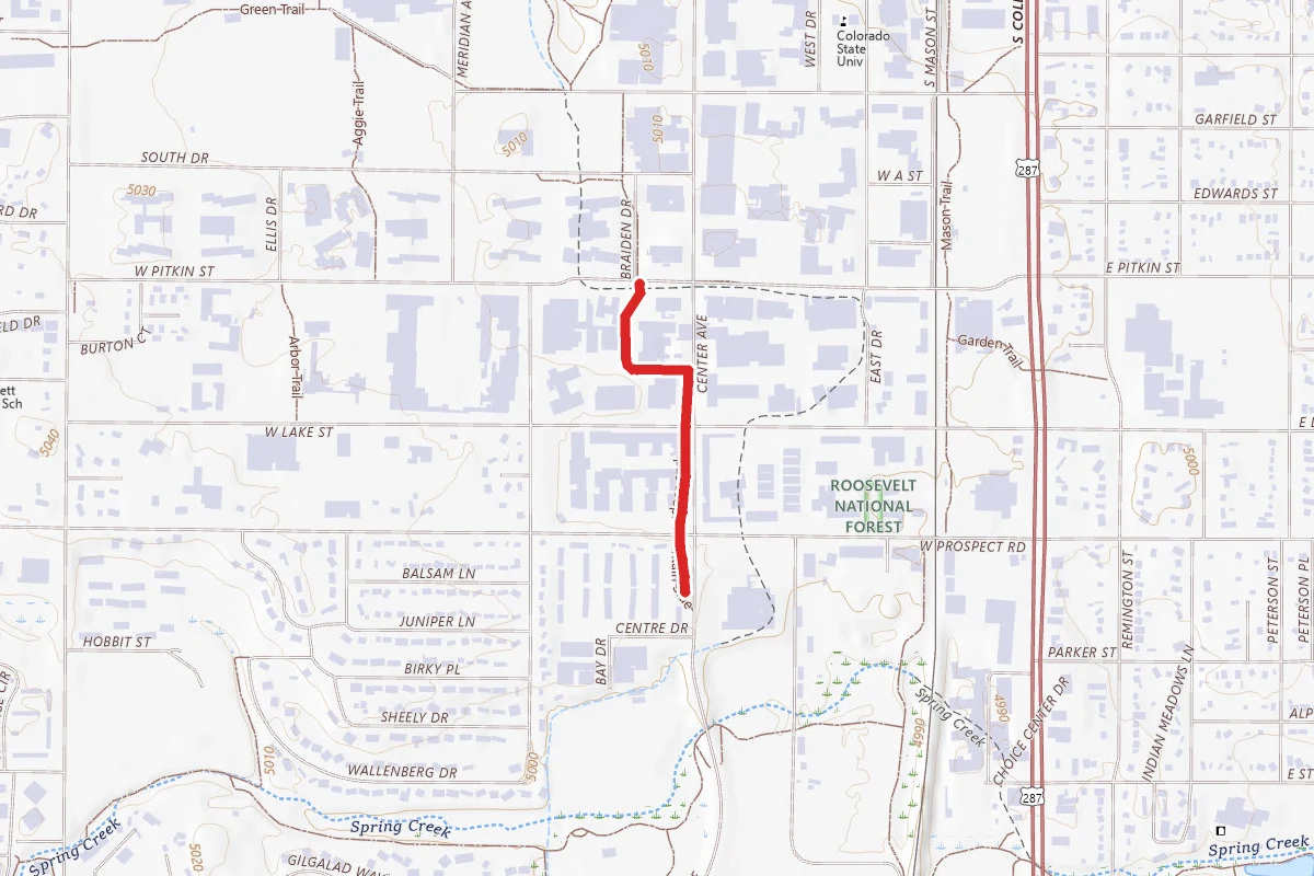 Campus Loop: Mountain Side