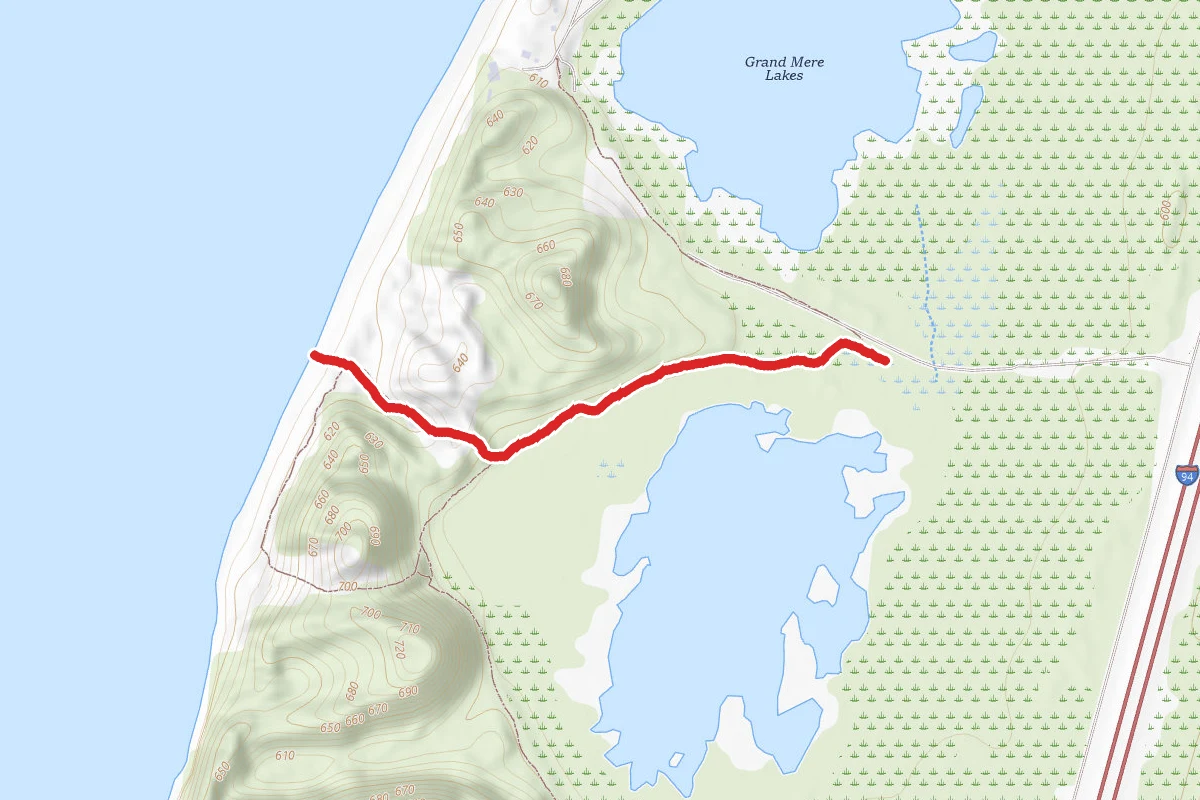 Grand Mere Beach via Nature Trail