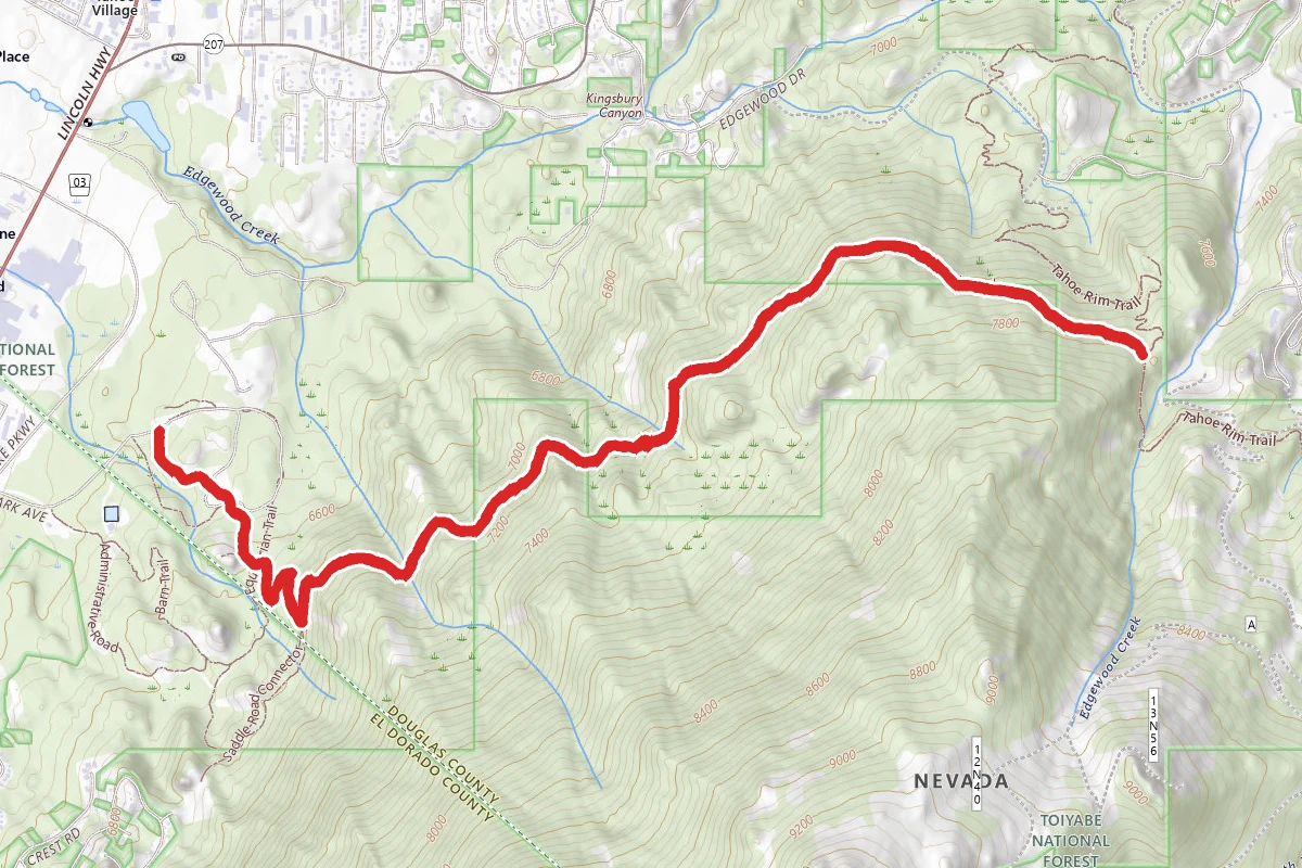 Van Sickle Rim Trail Connector