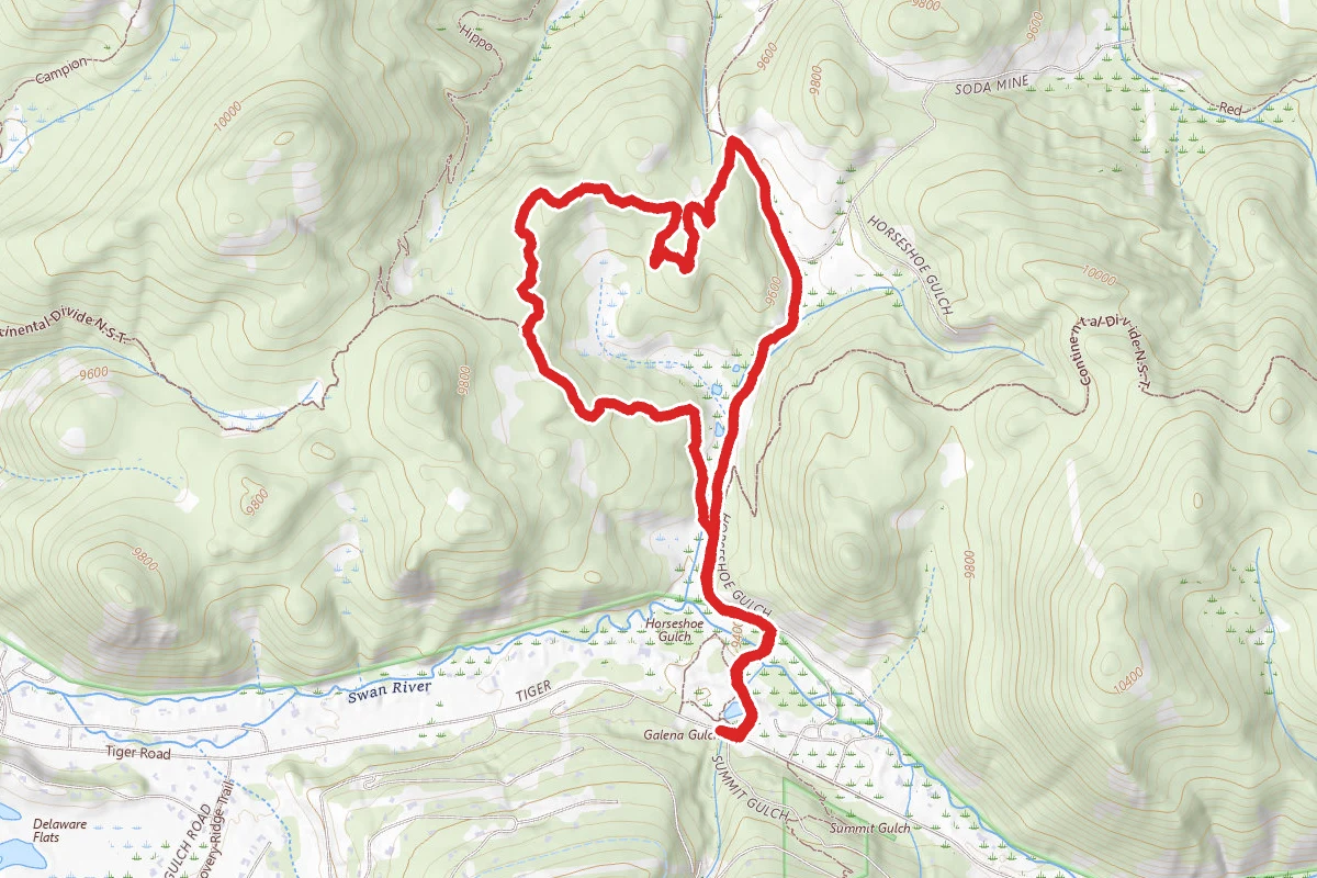 Blair Witch Trail via Horseshoe Gulch Trail