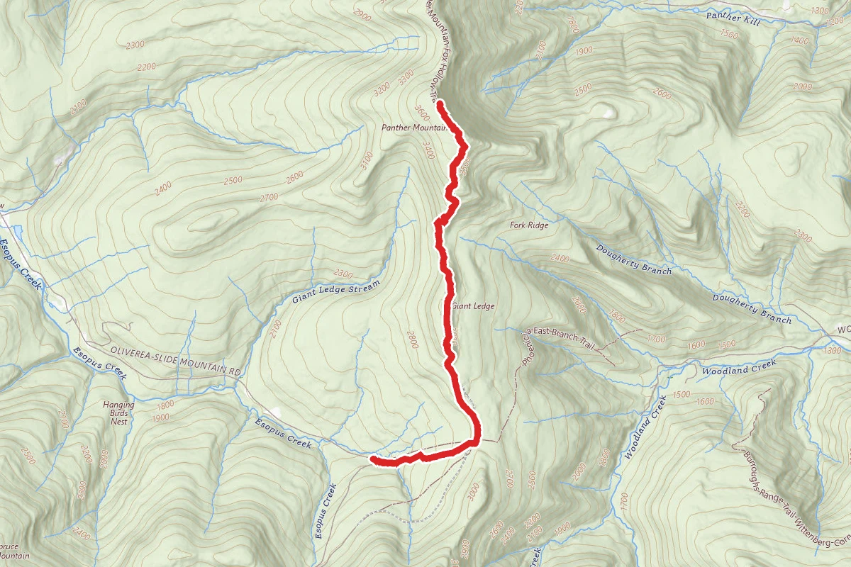 Giant Ledge and Panther Mountain Trail