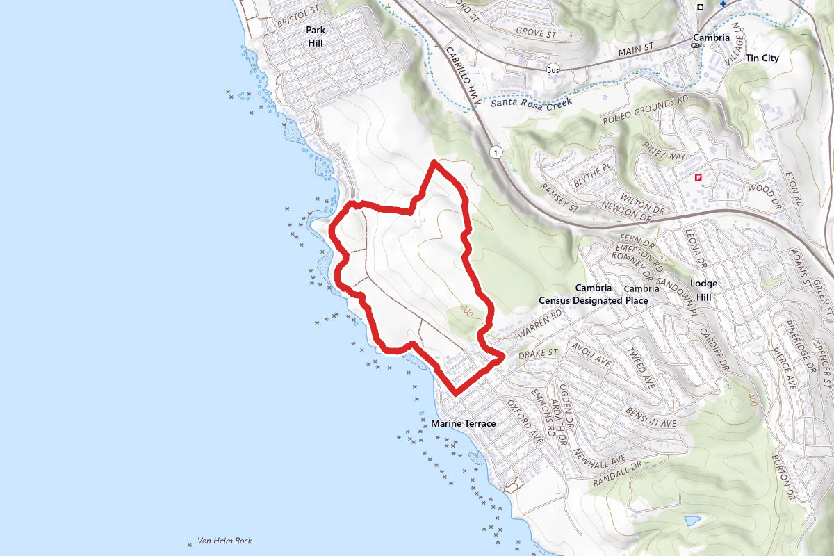 Bluff, Seaclift, Dolphin and Ridge Trail