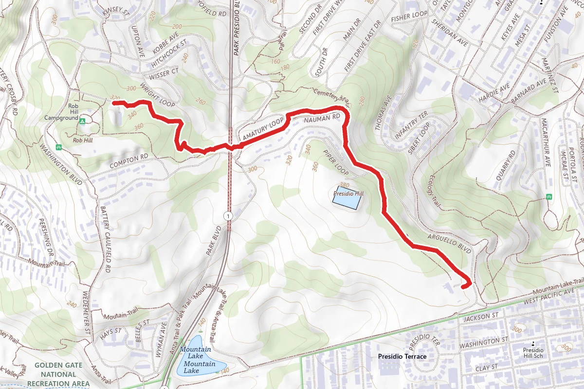 Presidio Bay Area Ridge Trail