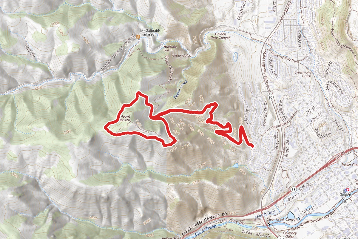 Nightbird Gulch and Mount Galbraith Loop