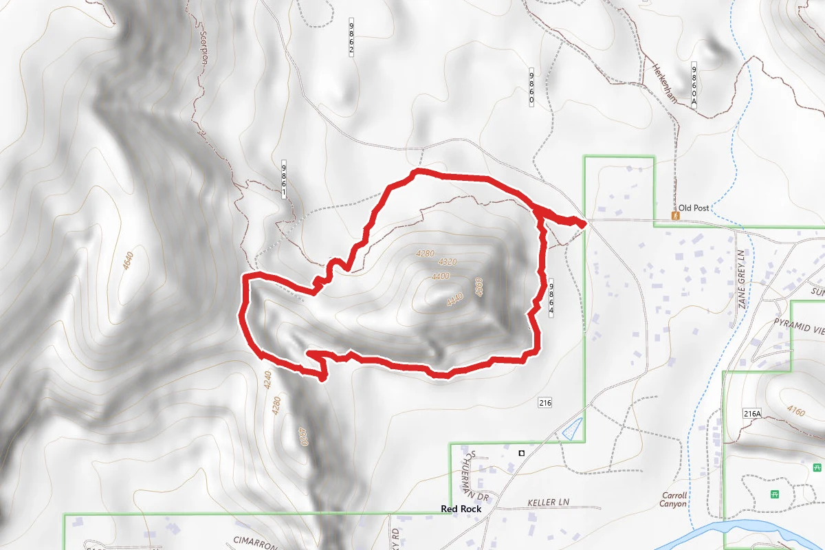 Pyramid to Scorpion Trail Loop