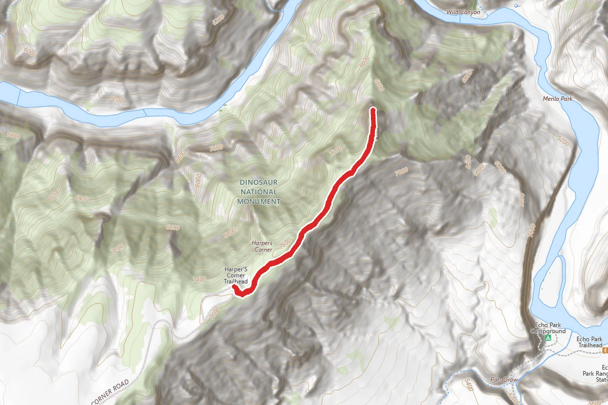 Harpers Corner Trail