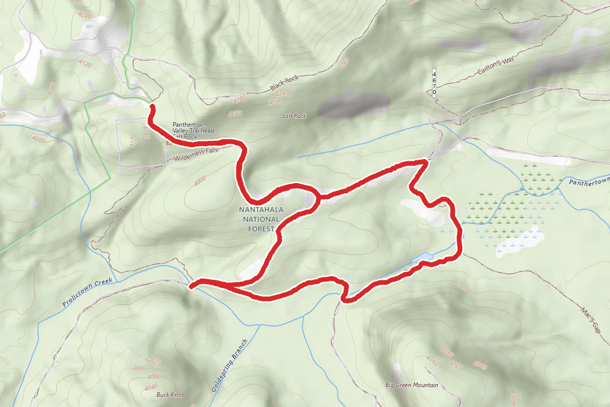 Panthertown Valley, Mac's Gap, Granny Burrell Falls and Deep Gap Loop