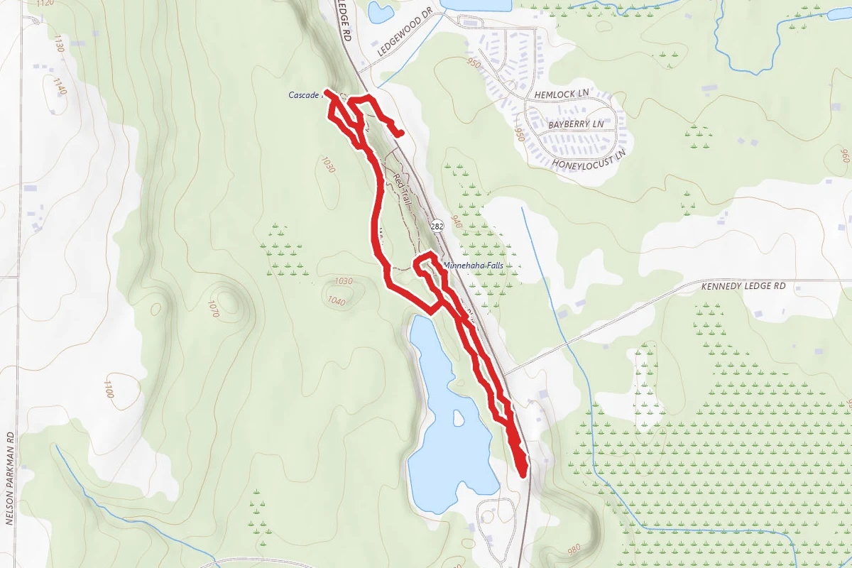 Cascade Falls to Devil's Icebox Loop Trail