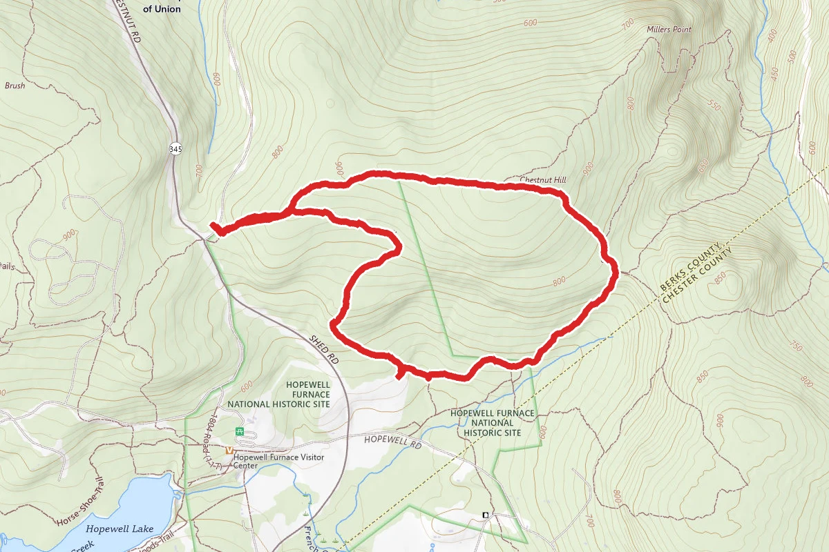 Lenape Trail to Mill Creek Trail Loop