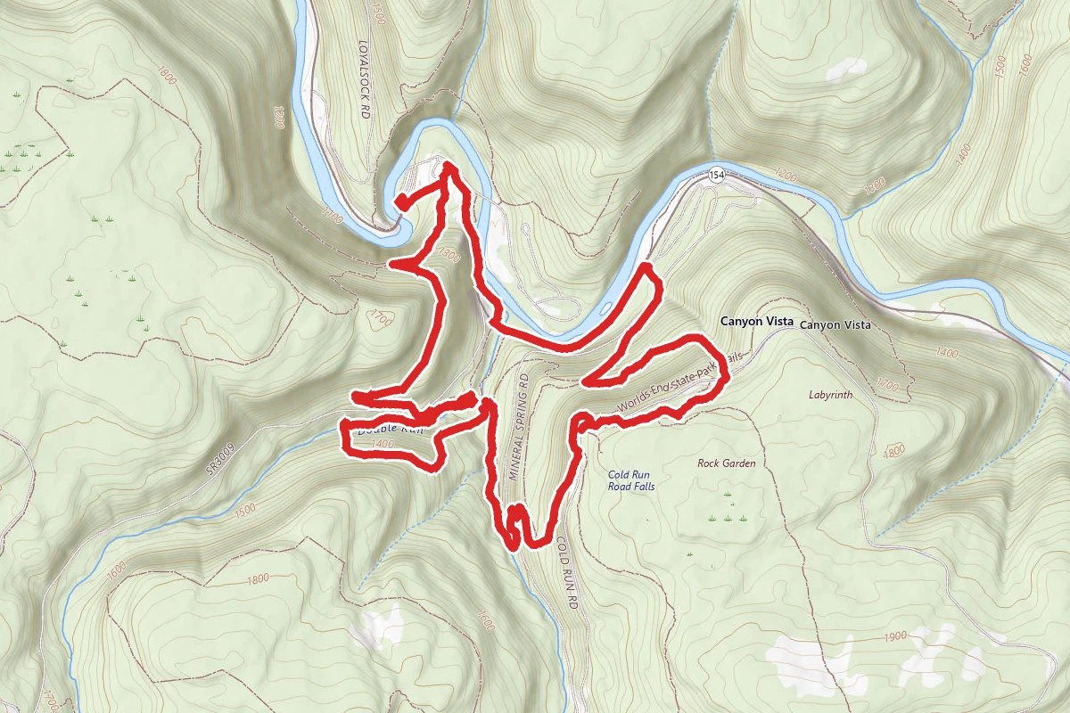 Loyalsock Loop Trail around World's End