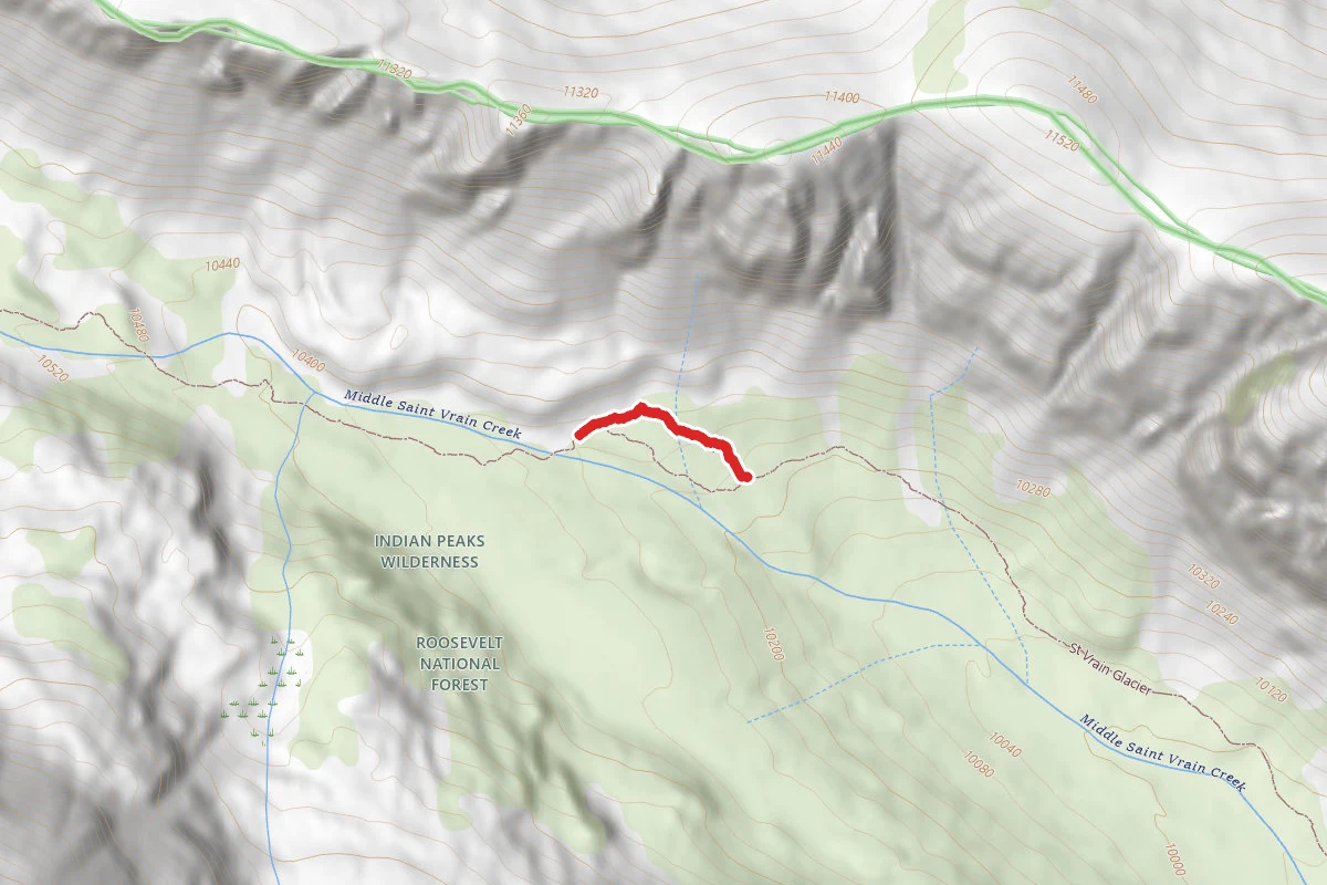 St. Vrain Glacier Bypass Trail