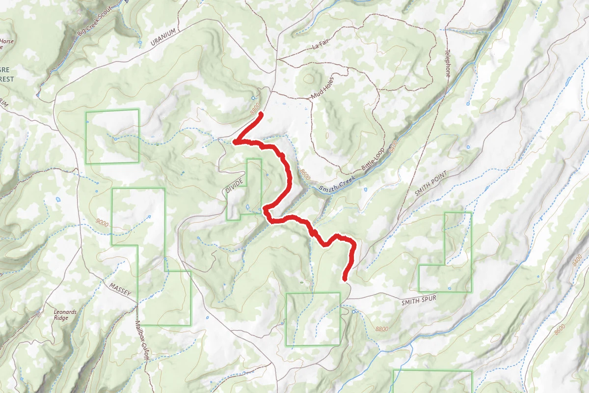 Divide Forks Cutoff Trail