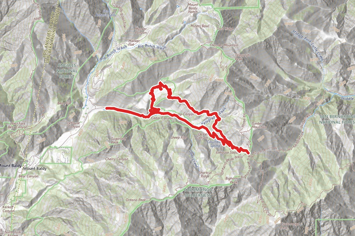Ice House Canyon Trail