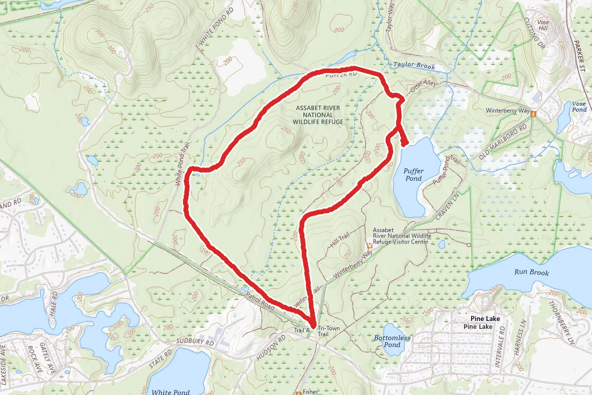 Petapawg, Towhee, Harry's and Tri-Town Loop
