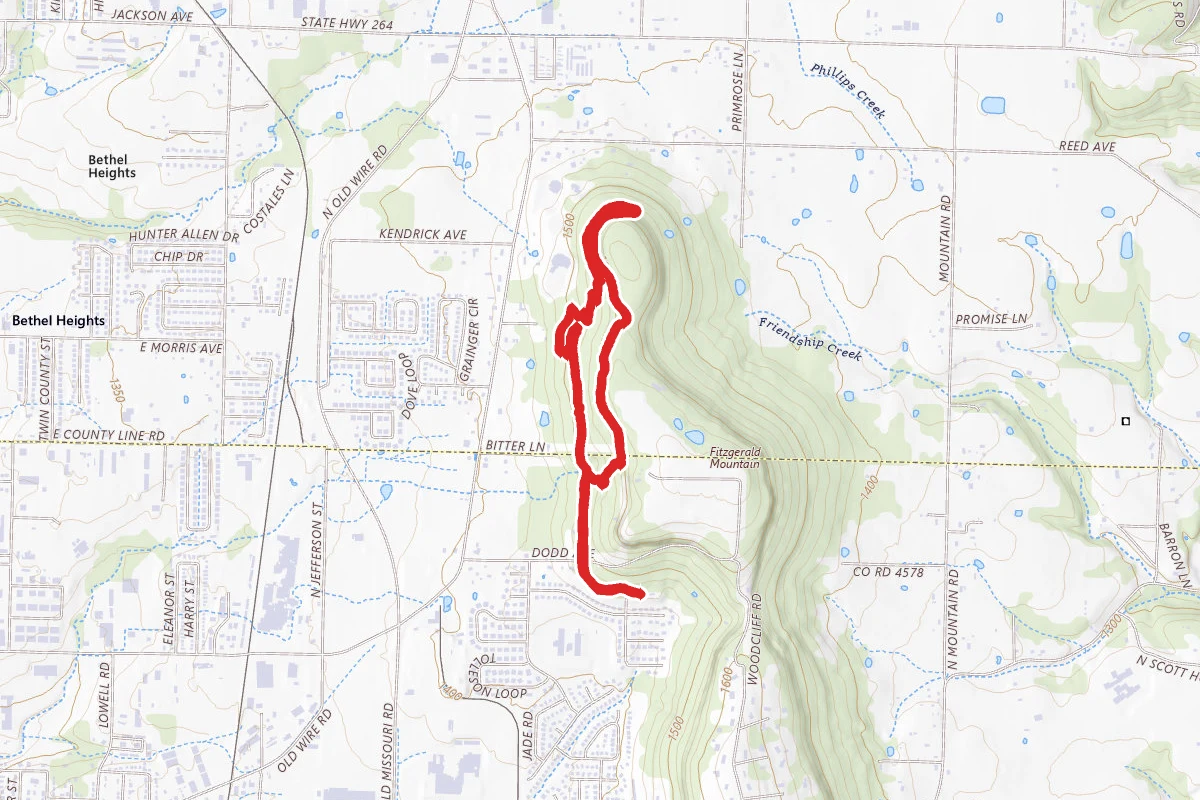 Coyote Cave and Butterfield Trails Loop