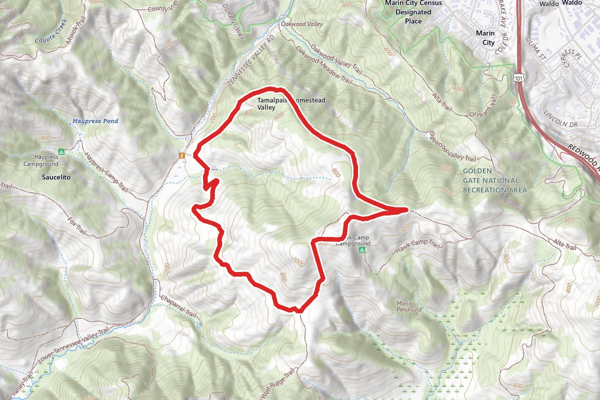 Marincello, Miwok, and Old Springs Loop Trail