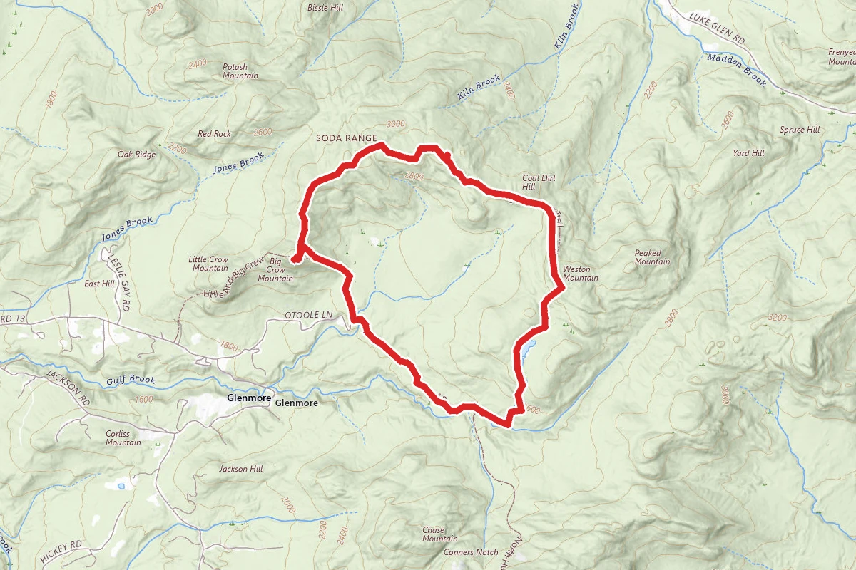 Big Crow and Nun-Da-Ga-O Ridge Loop Trail