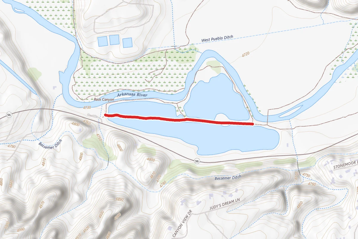 Valco Ponds Fishing and Arkansas River Access Trail