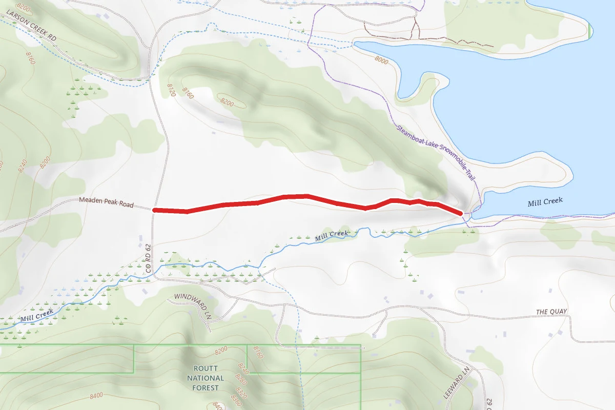 Steamboat Lake Snowmobile Trail