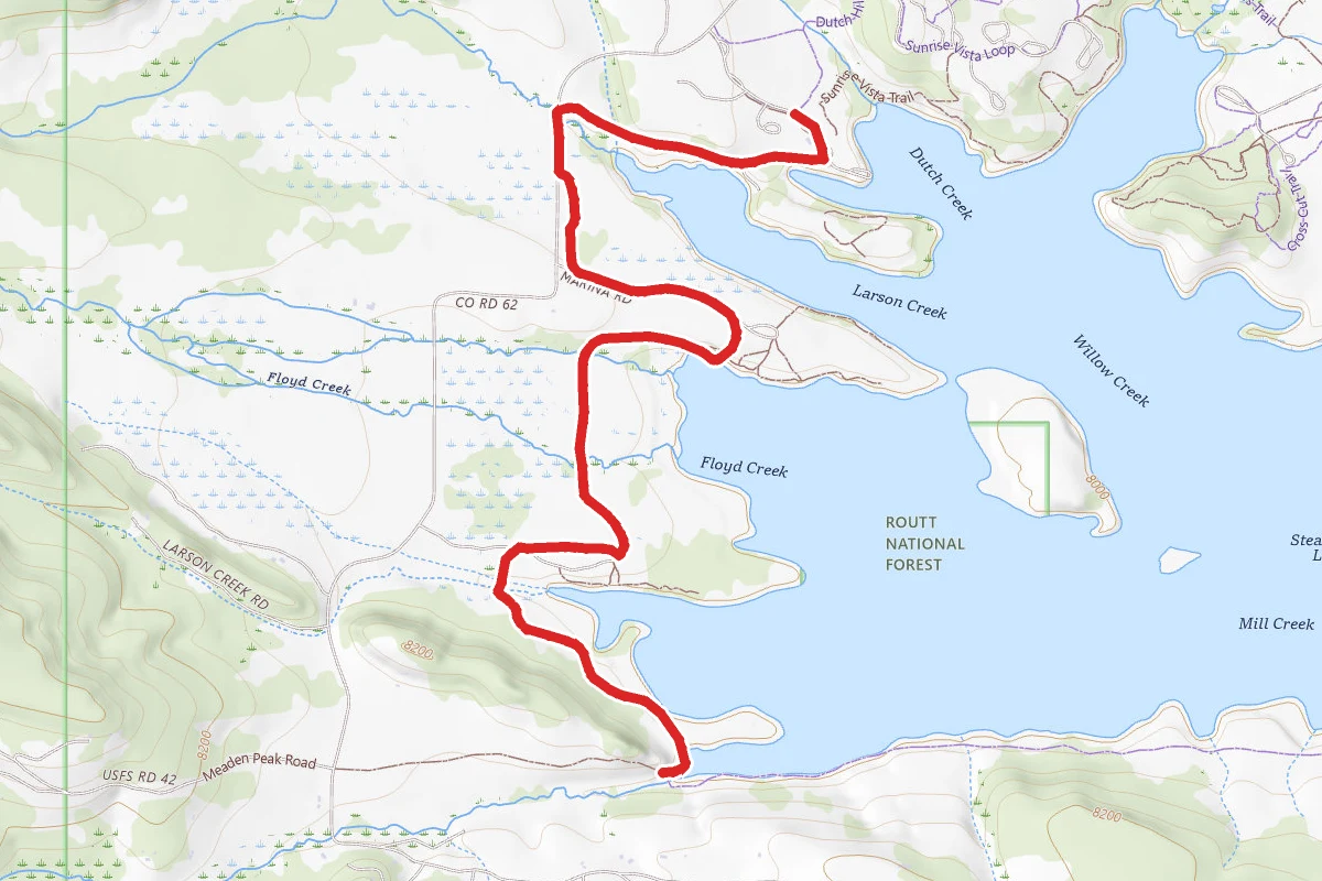 Steamboat Lake Snowmobile Trail