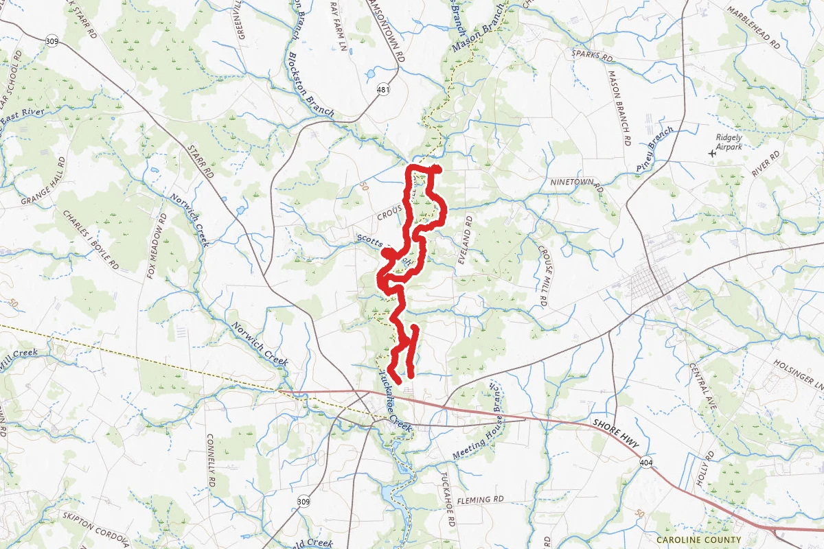 Pee Wee's and Tuckahoe Valley Loop Trail