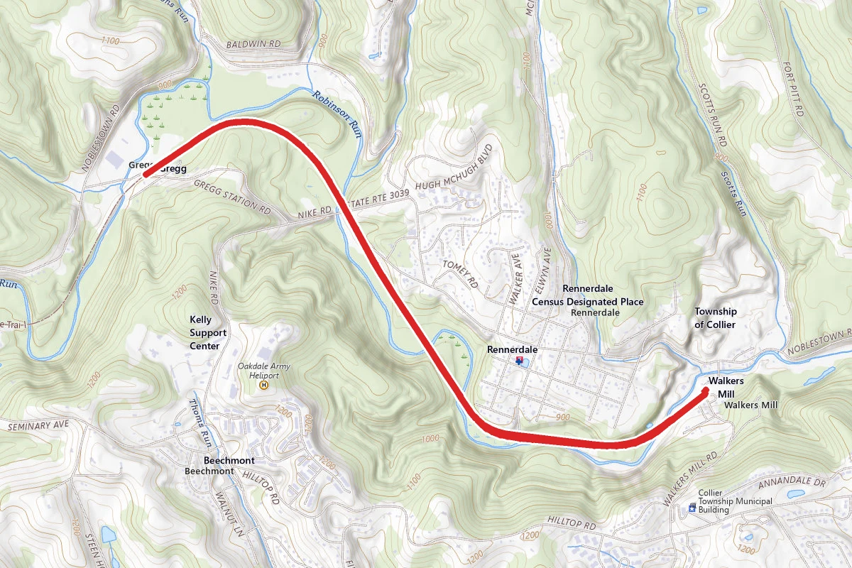 Panhandle Trail-Walkers Mill To Gregg Station