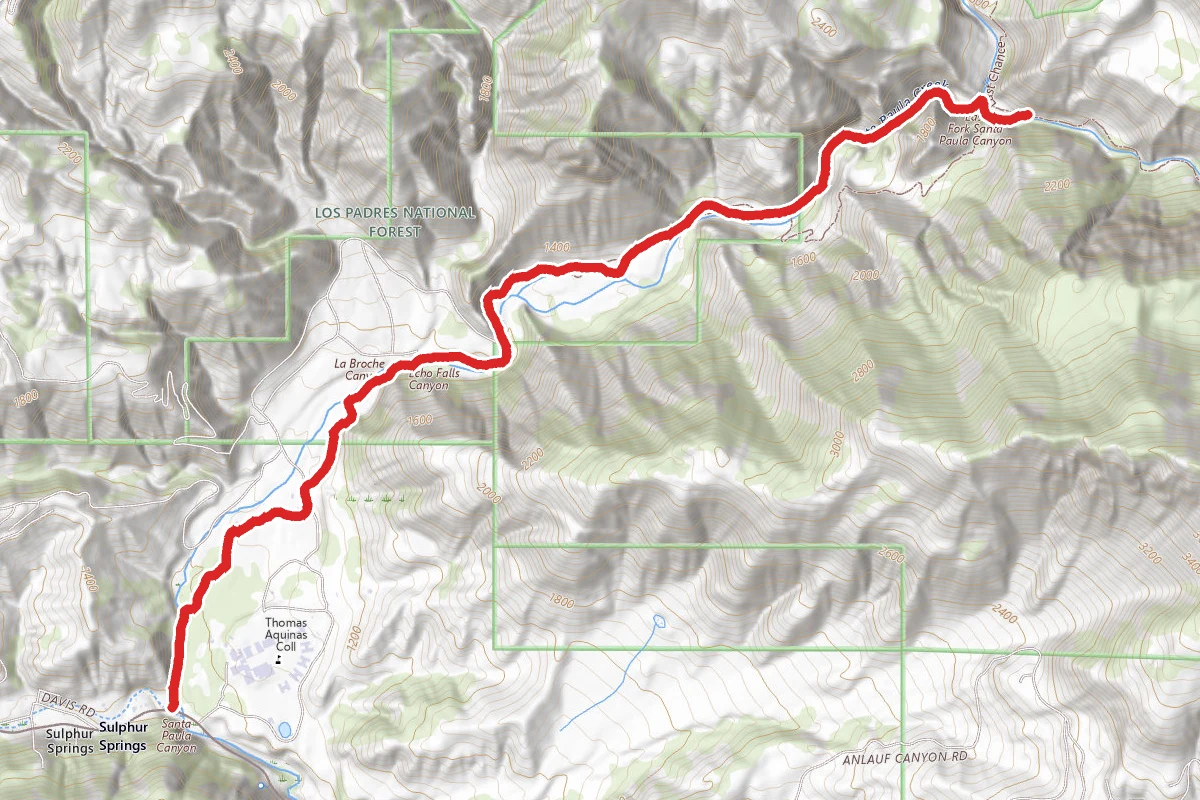Santa Paula Canyon and Punch Bowls Trail